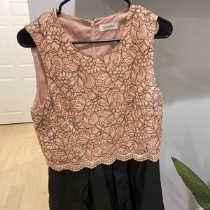 Partay: Lace on top and pleather on the bottom!